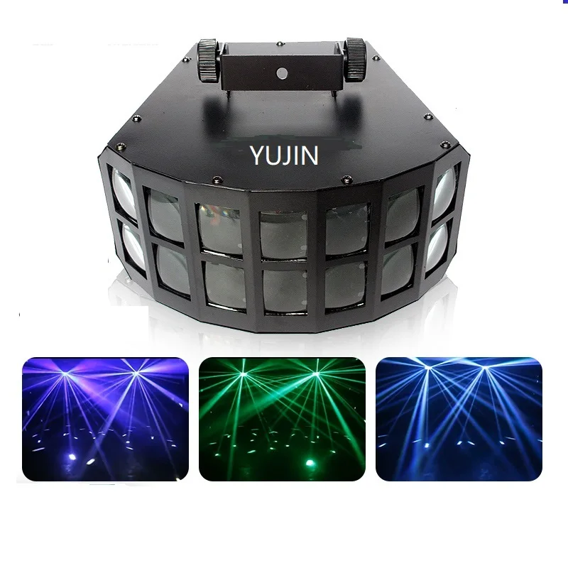 8 шт./лот 2*3 Вт острый луч led двойной Дерби сценическое освещение эффект
