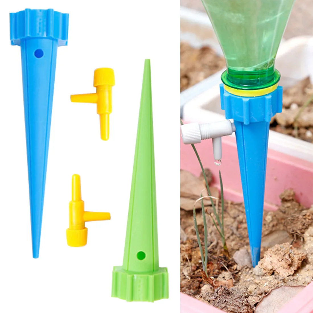 Automatic Drip Irrigation Watering System Spike for Plants Flower Indoor Household Waterers Bottle | Дом и сад