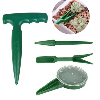 

4pcs/Set Kit Mini Seeder and Plant Migration Tool Nursery Plant Seedling Cultivate Tools Garden Transplanting Planting Tools