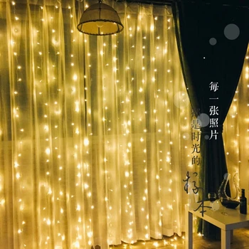 3x1.5/3x 3/6X3M Led Ijspegel String Lights Kerstmis Fairy Lights Garland Outdoor Home Voor bruiloft/Feest/Gordijn/Tuin Decoratie