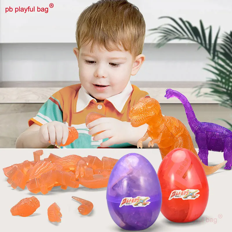 

PB игривая сумка, детские игрушки, собранные искусственные Яйца динозавра «сделай сам», строительные блоки, необычные подарки UG54