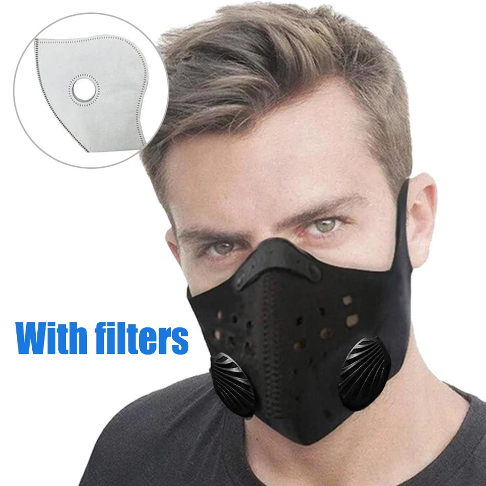 

Half Face Mask Bike Mask Sports Mask Anti-Dust Outdoor Sports Mask Carbon Protective Filter Air Pollutant for Bicycle Riding