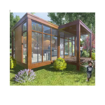 

Cheap modern prefab house plan prefabricated houses container chinese home made video with big windows