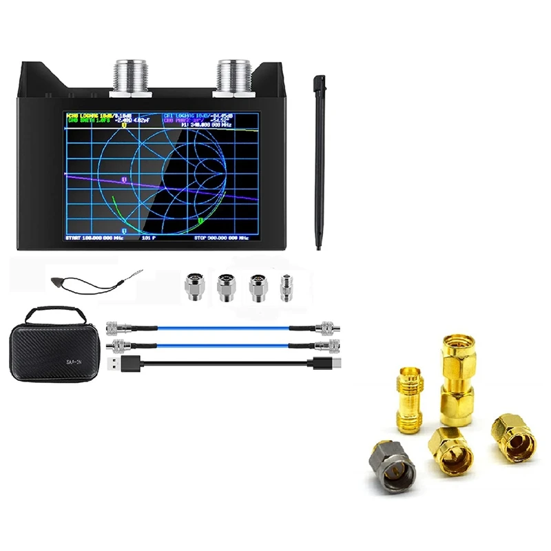 SMA Calibration Kit For NanoVNA H H4 F V2 V3 SAA Mini1300 PS100 Vector Network Analyzer Antenna Analyzer,5 Pcs/Set