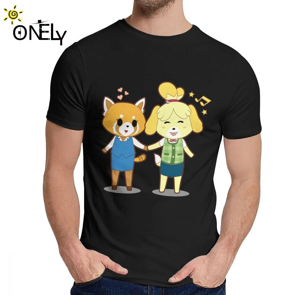 

Cartoon Retsuko And Isabelle Death Metal Aggretsuko Homme Tee Shirt Unisex Awesome Cotton Clothes O-neck