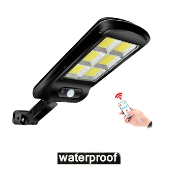 

Solar light lamp floodlight reflector LED Street For Home Garden Fence PIR Motion Sensor Detection Wall Waterproof remote contro