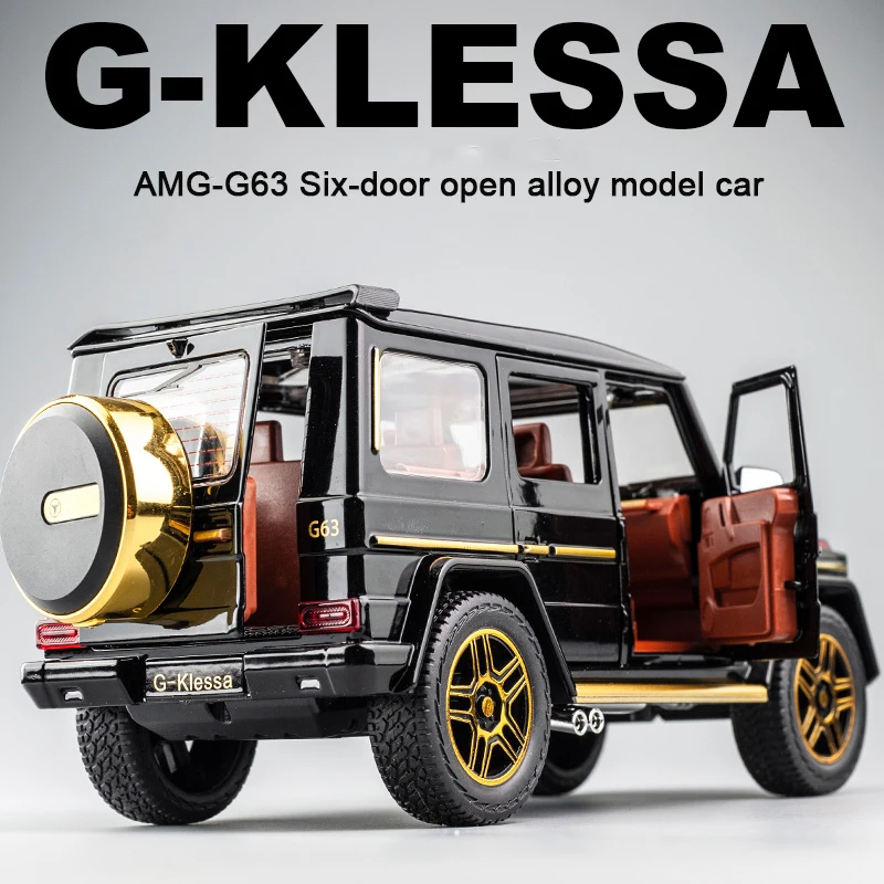 

KIDAMI 1:24 AMG G63 Alloy Car Model Simulation Toy Car Model Is a Children's Toy Car With Sound And Light Effect And Pull Back