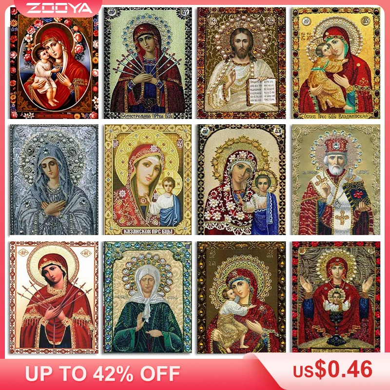 

Diy Guardian Angel Orthodox Icons 5D Diamond Embroidery Religions Diamond Painting Mosaic Religious Crystal Craft New Sale 2Zj01