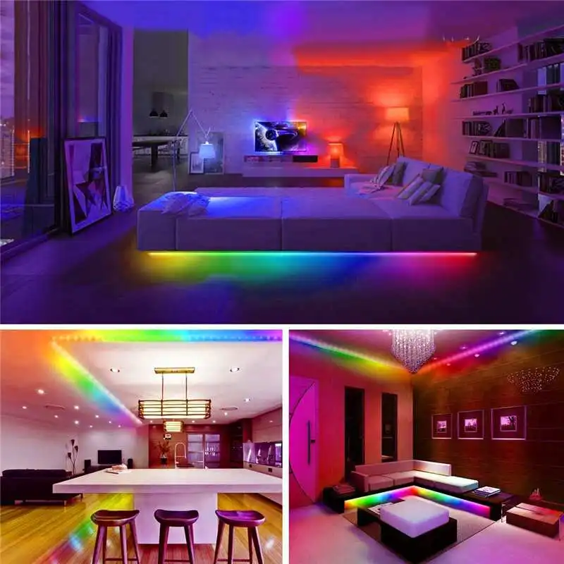 USB Светодиодная лента DC5V WS2812B bluetooth APP контроллер RGB индивидуально адресуемый светодиодный светильник WS2812 пикселей набор полосок