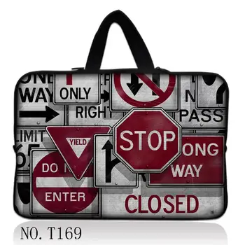 

Traffic Signs 17" 17.3" Laptop Notebook Computer PC Handle Sleeve Case Bag Cover Pouch For Hp/Samsung/Sony/ASUS/Acer