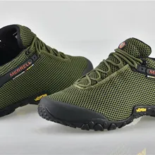 Новинка Merrell Мужская походная обувь для кемпинга, походная обувь, армейский зеленый цвет, сетчатая верхняя обувь, альпинистские кроссовки для альпинизма 39-45