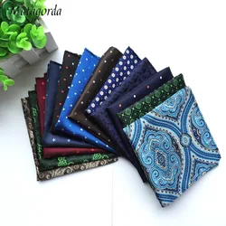 Mouchoir en Jacquard Paisley pour hommes, de haute qualité, pour costume, écharpes de poche en soie, cadeau populaire, livraison gratuite 25CM 