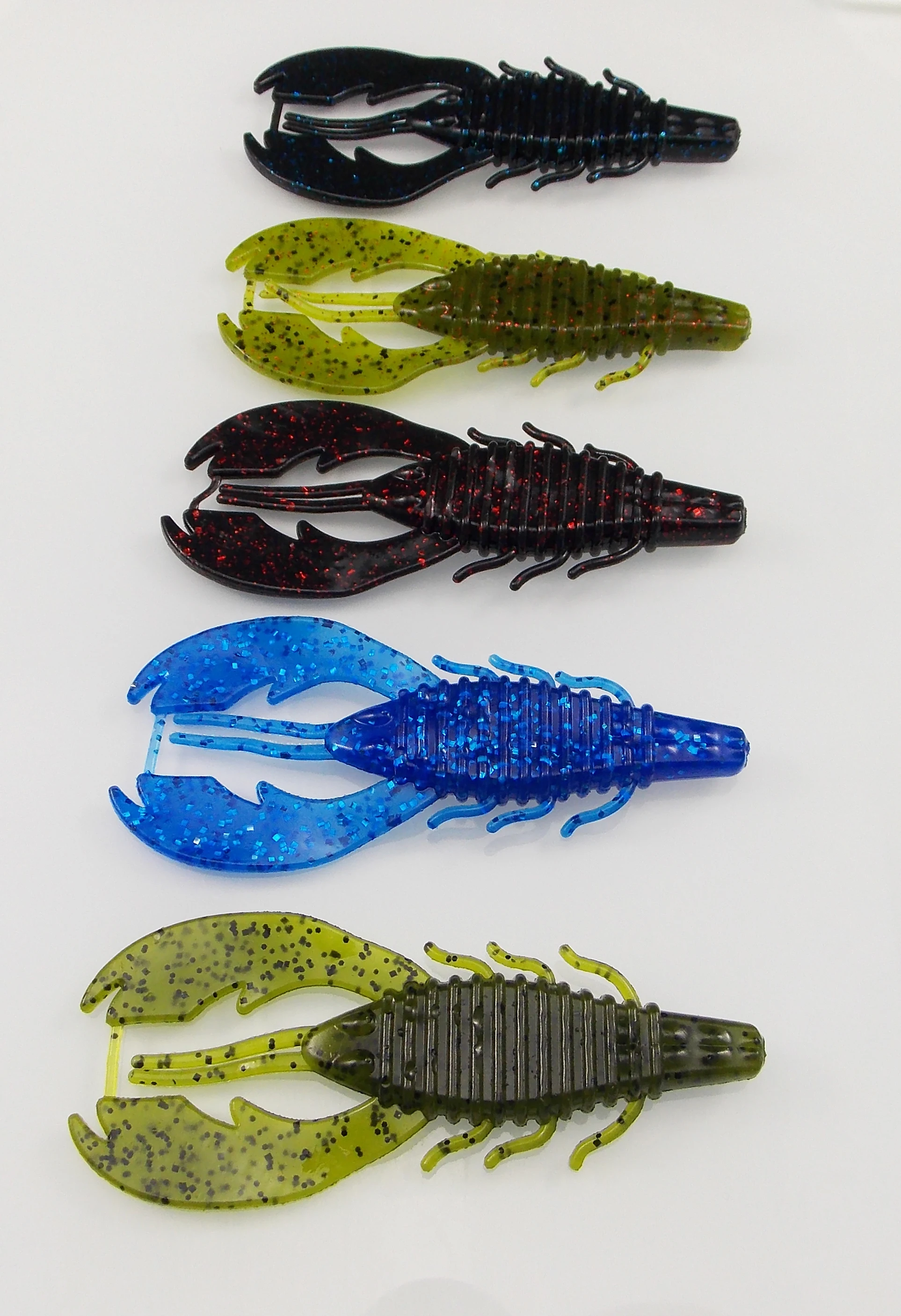 KESFISHING новые мягкие рыболовные приманки Бобби жирных Craw 4 &quot6 шт. Высотка каблука 10