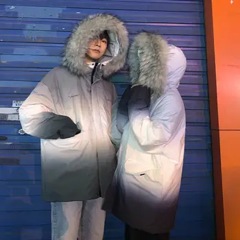 

Privathinker New 2020 Winter Men Casual Parka Men Warm Winter Coat Thicken Zipper Korean Streetwear Mens Fashion Oversize Parkas