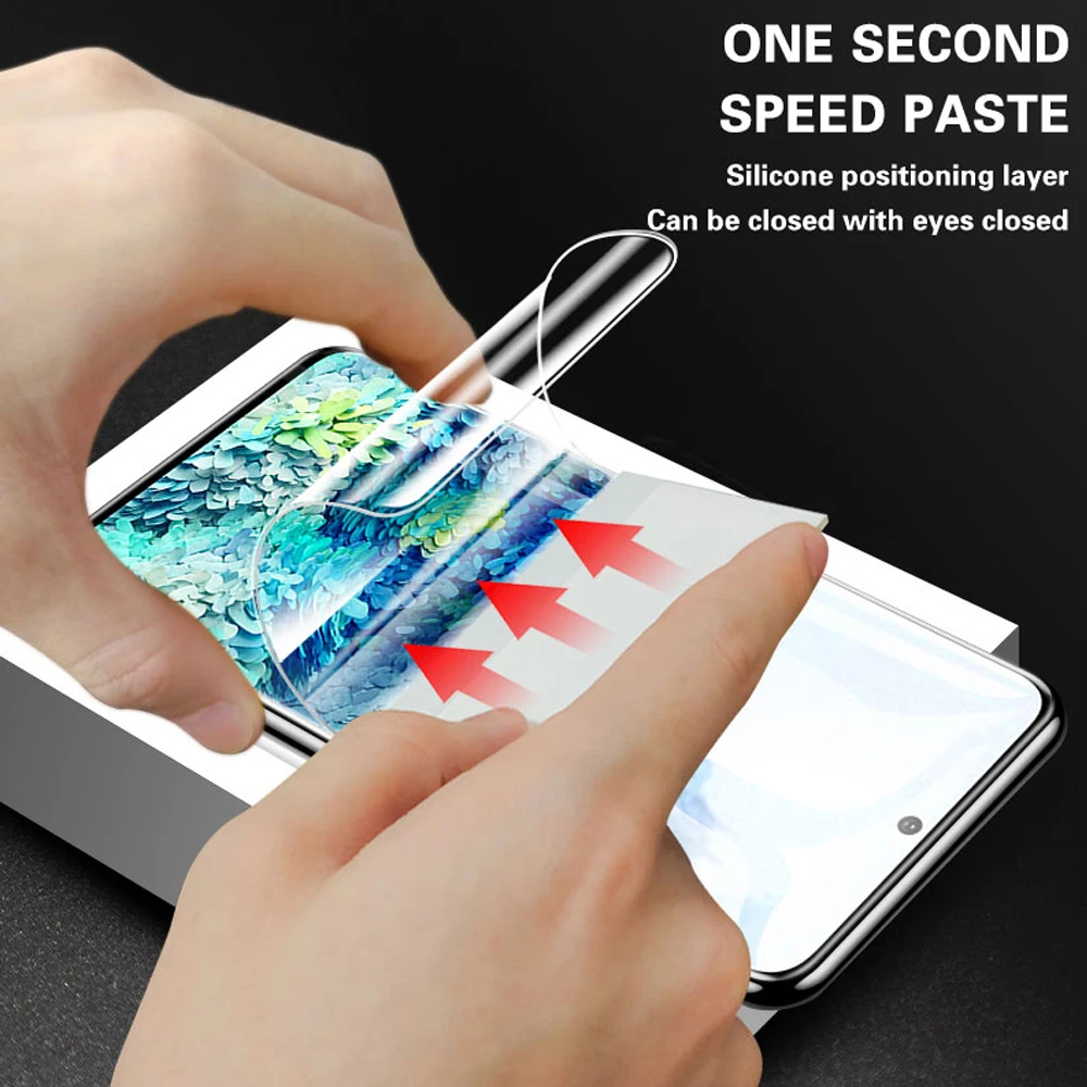 phone tempered glass Hydrogel Film For Huawei P30 P40 Lite P20 P Smart z 2019 Screen Protector Protective Case on Mate Honor 30 30s 20 10 Lite 8X 9X phone screen protectors