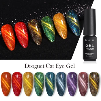 

LILYCUTE 7ml Glitter Magnetic UV Gel Polish Cat Eye UV LED Gel Nail Art Varnish Nail Art Soak Off Gel