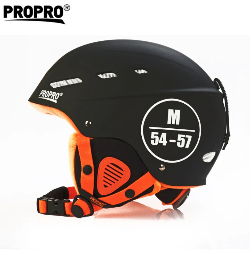 PROPRO открытый защитный шлем для катания на лыжах, сноуборде, катании на коньках, взрослых мужчин и женщин, зимние лыжные шлемы для продажи, черный, белый цвет, регулируемый размер
