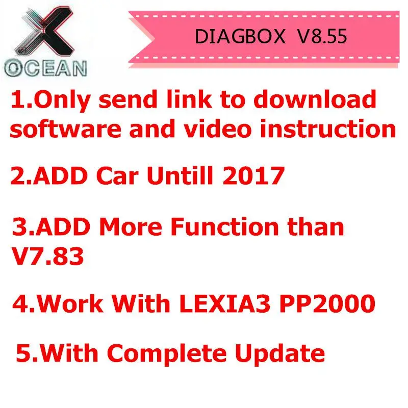 LEXIA Diagbox V9.91 V9.68 V8.55 V7.83 для Lexia3 PP2000 lexia-3 9 91 добавить автомобиль до 2021 диагностику