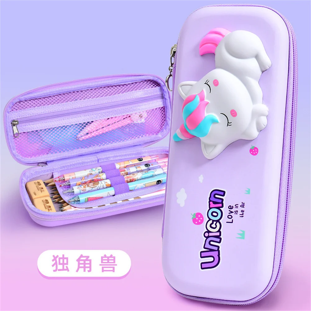 Eva Pouch 3d Pencil Case Storage Container Three-layer Large Capacity Pencil  Bag Hard Shell Smooth Zipper Marker Pen Holder Box - Pencil Cases -  AliExpress