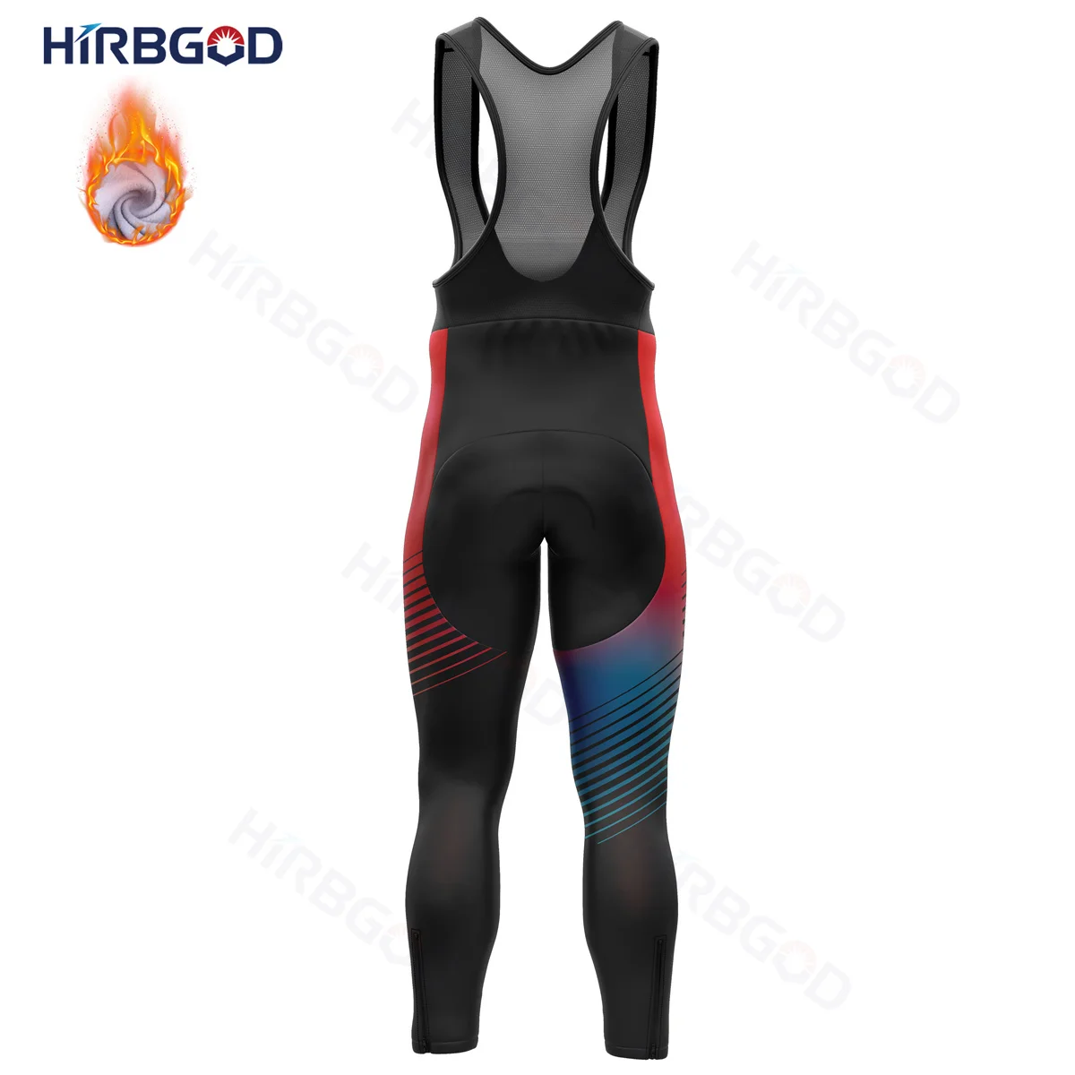 HIRBGOD Women's Red Black Cycling Pants Road Mountain Bike Bicycle Tights with Gel Pad Mtb Riding Cycling Tight TYZ1020-20