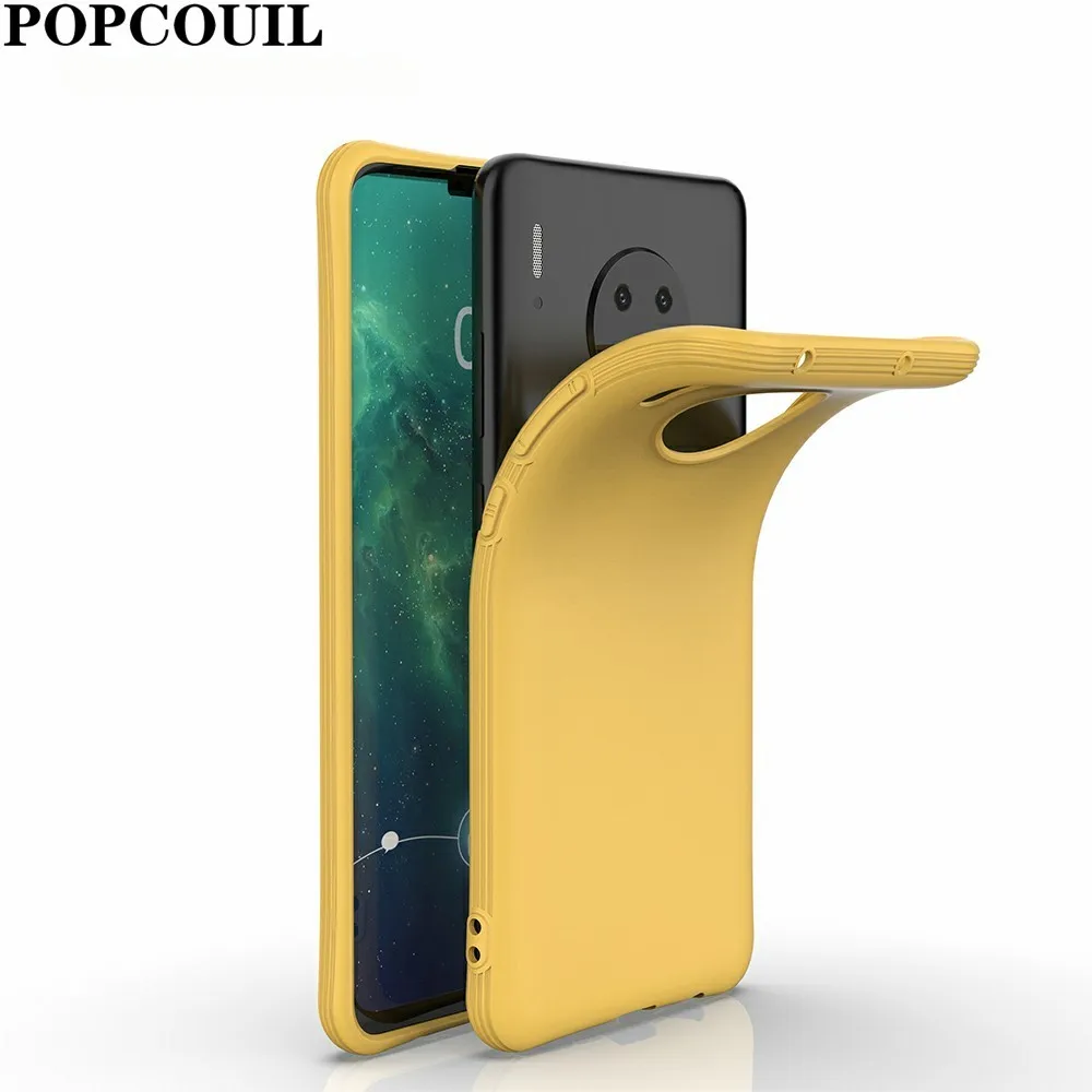 POPCOUIL роскошные мягкие Матовые чехлы для телефонов huawei P20 P30 Pro P Smart Plus 2019 30 10 20i Lite