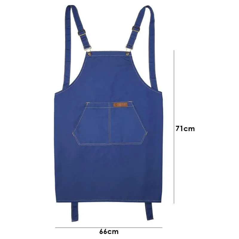 Simple Unisex Apron Kitchen Sleeveless Apron Waterproof Cotton Canvas Home Kitchen Accessories for Cooking Kitchen