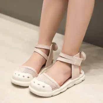 

Girl Sandals kid Shoes Summer Children Beach Shoes Sports Soft Non-slip Toddler Shoes Casual Cut-outs baby Leather Rubber Sandal