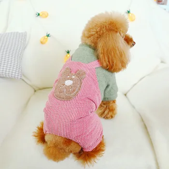 

Dog Coat Puppy Clothes Dogs Pets Clothing Overalls Winter Warm Jumpsuit Pet Costume Overalls Outfit For Small Dogs Jumpsuits #XL