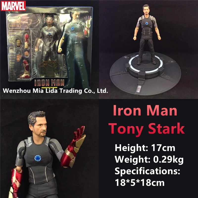 Hasbro Мстители Железный человек SHF Tony Stark классические сцены воспроизводятся кукла