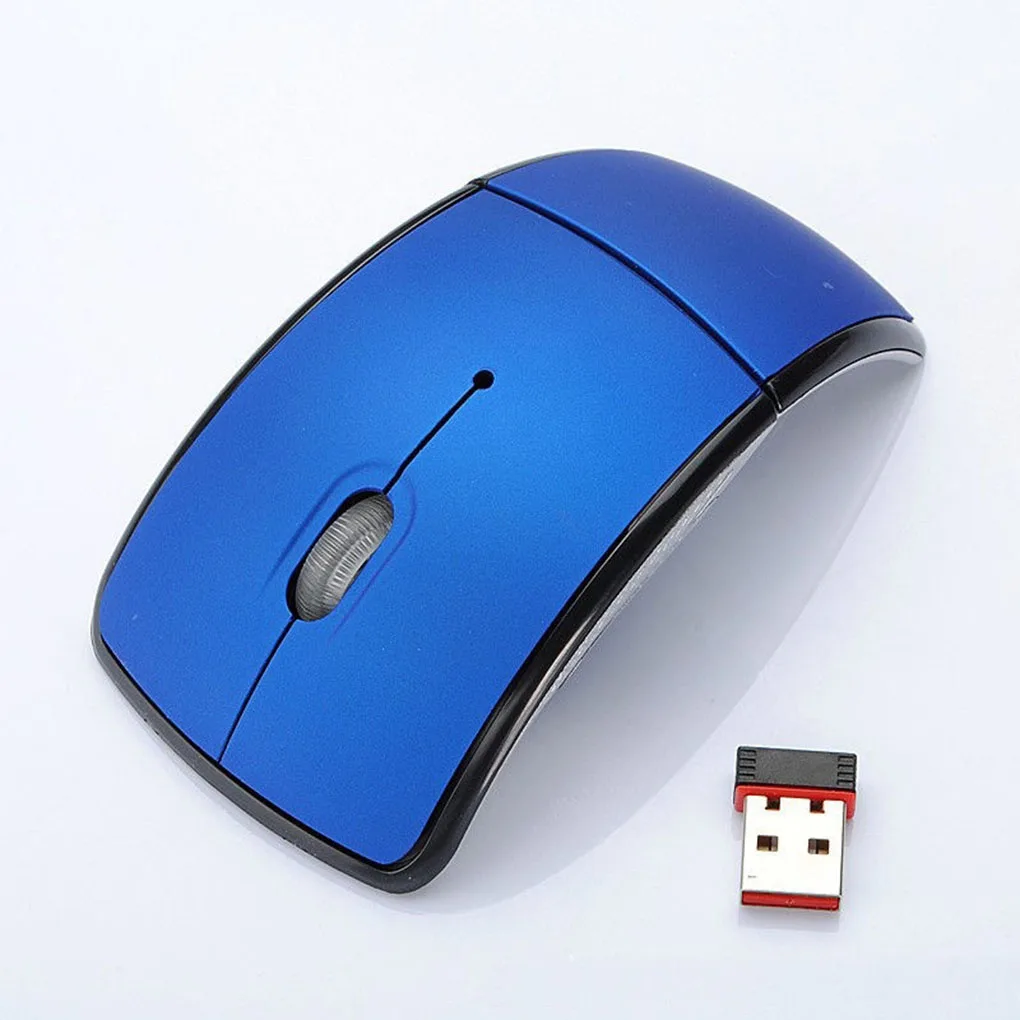 Arc 2.4G Wireless Folding Mouse Cordless Mice USB Foldable Receivers Games Computer Laptop Accessory