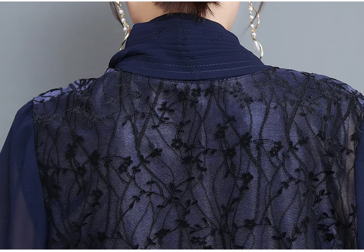 Национальный Ветер улучшенный Cheongsam средней длины ретро шаль Открытый комплект из двух частей кардиган жилет платье