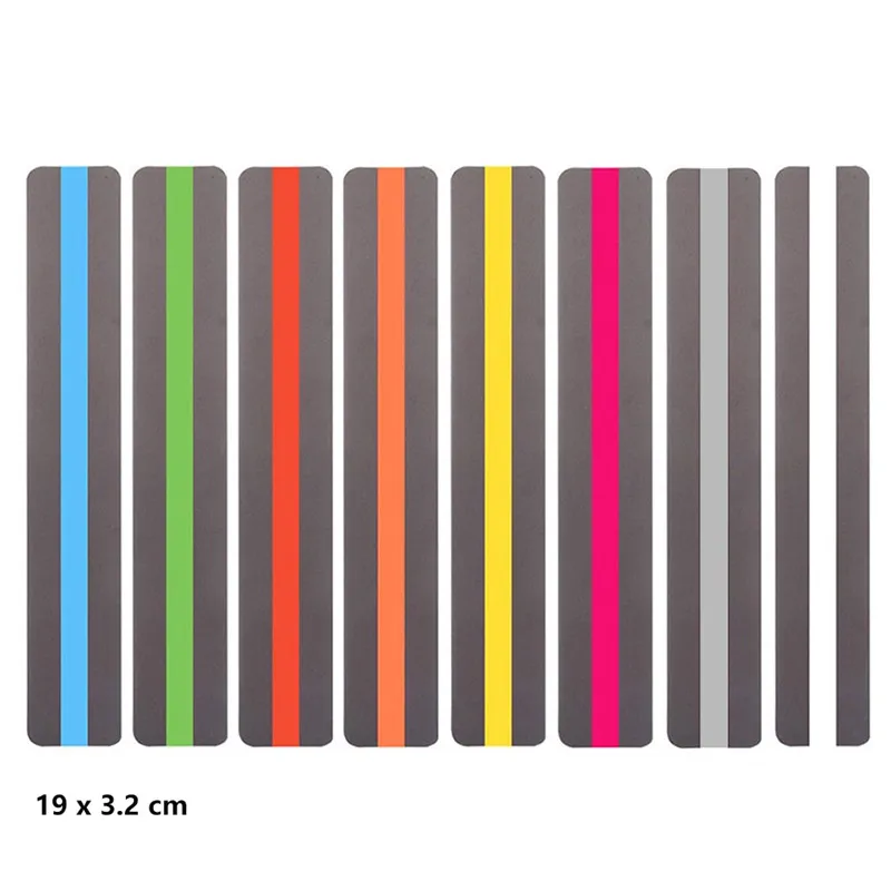 Transparent Reading Guide Strip 6/8/10 Pcs for Dyslexia Student Highlighter Colored Overlays Plastic Bookmark Metal Bookmark Floral Painting Bookmark Bookmarks Stationery Supplies