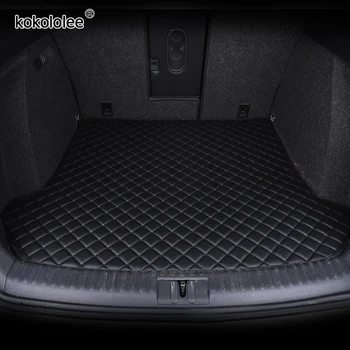 

kokololee custom car mat trunk for Volkswagen All Models polo golf 7 tiguan touran jetta CC beetle vw custom cargo liner