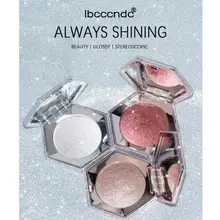 3 цвета пудра для лица 9 г Алмазная пудра блеск для лица бронзаторы палитры контурирующая пудра для макияжа