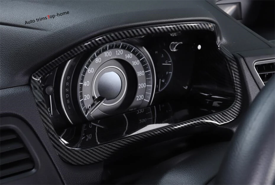 Yimaautotrims приборная панель приборной панели дисплей экран крышка отделка Подходит для Honda CRV 2012- интерьерные молдинги/ABS углеродное волокно