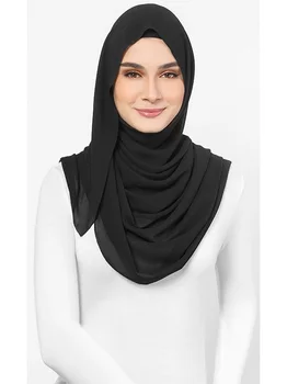 

Chiffon Wrap-BLACK/Autumn-Winter Fashion