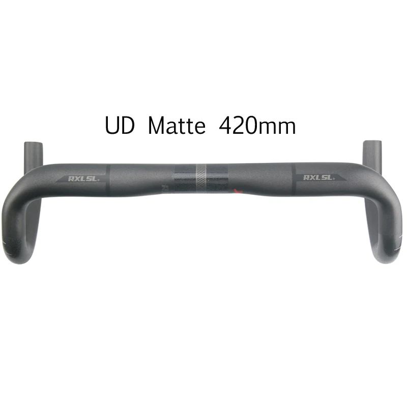 UD Matte 420mm Руль из углеродного волокна, 31,8 мм RXL SL, руль для шоссейного велосипеда, руль черный труба из углеродистого волокна 3 K/UD матовый руль велосипеда 400/420/440 мм падение руль - Цвет: UD Matte 420mm