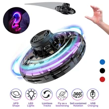 Flynova самый навороченный ручной Спиннер Летающий Спиннер пальчиковые игрушки мини НЛО светодиодный беспилотный Летающий гироскоп диск подарок детям