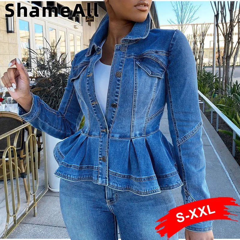 Distressed Jeans Jackets - Denim Coat 