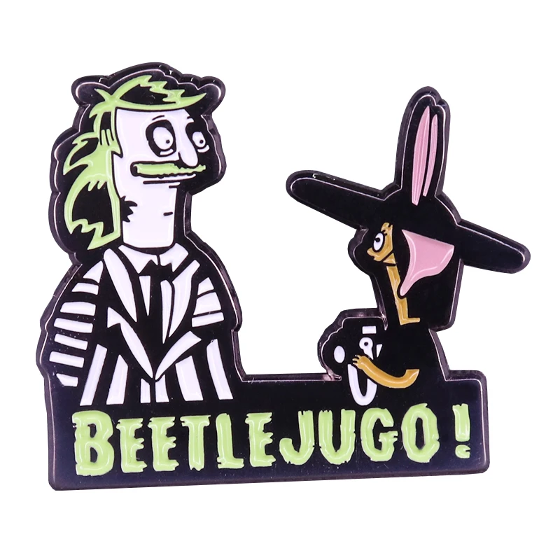 Эмалированная булавка от Beetlejuice отличные поклонники поп добавка|Броши| |