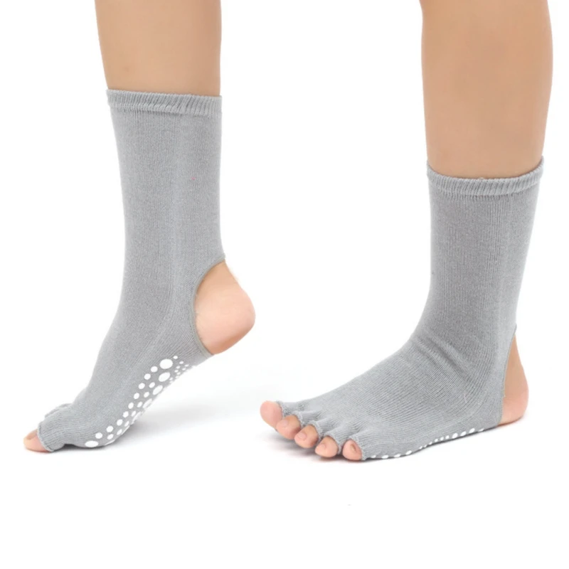 Five-Finger Cotton Socks for Women Ankle-Length Heelless With Non-Slip 22-24Cm Ladies Pilates Cooling Measures Women Socks fuzzy socks for women