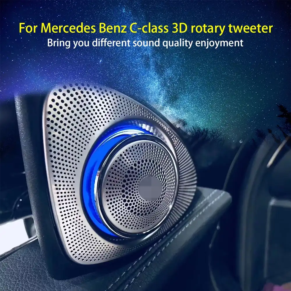 mercedes benz speaker 3d rotary tweeter