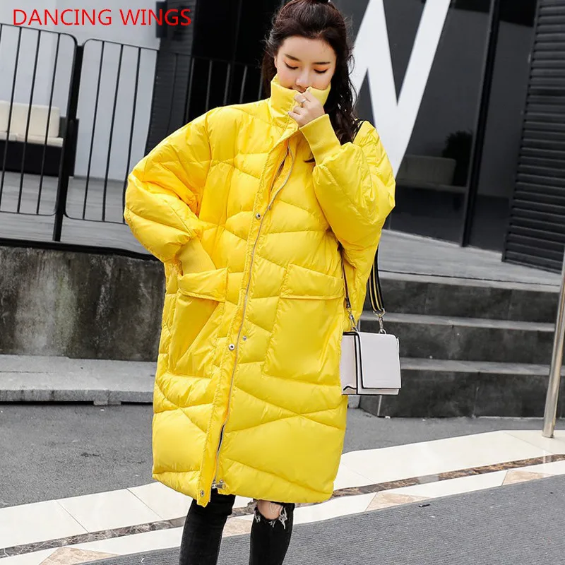 Женский Большой пуховик, Длинные парки, новинка, зимние свободные ...