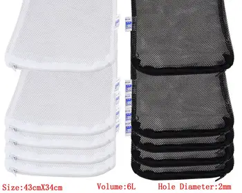 

10PCS 43cm*34cm Filter Bag 6L Dense Hole 2MM Mesh Fishbowl Filter Mesh Bag Activated Carbon Filter Material Mesh Bag Aquarium