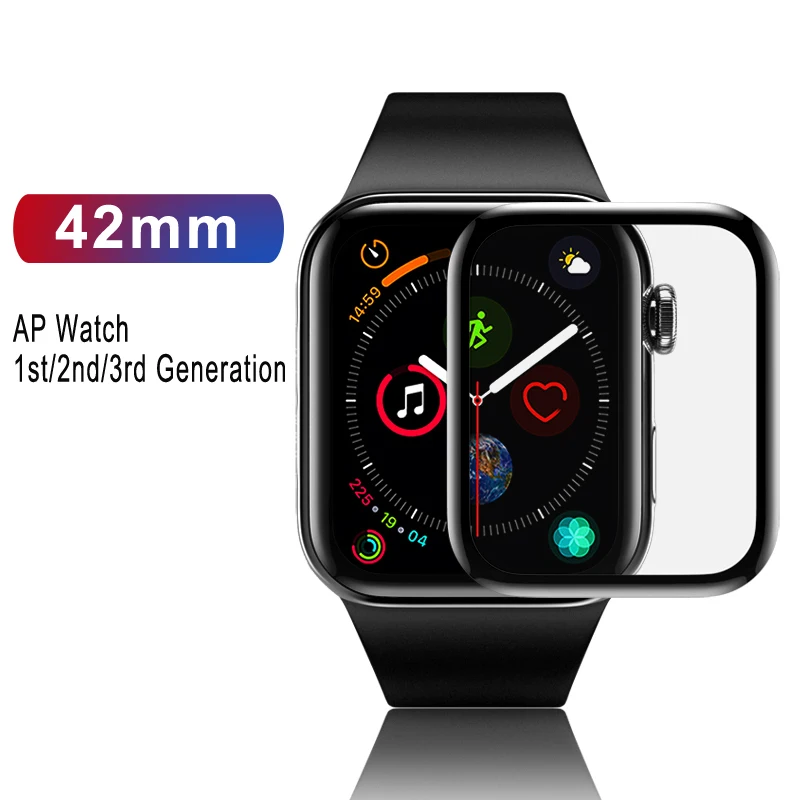 42mm for iWatch 123 Baseus 0,2 мм Защитная пленка для экрана с полным покрытием для Apple Watch 1 2 3 38 мм 42 мм для Apple Watch 4 5 40 мм 44 мм - Цвет: 42mm for iWatch 123