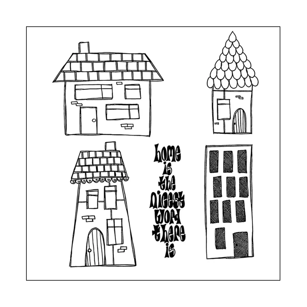 

Drop Ship House DIY Silicone Clear Stamp Cling Seal Scrapbook Embossing Album Decor