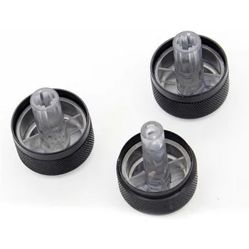 

3pcs Switch Knob Climate ABS Black Air Conditioner Interior Accessories