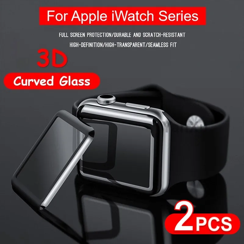 2 шт. закаленное стекло для iWatch SE 6 40 44 мм | Мобильные телефоны и аксессуары