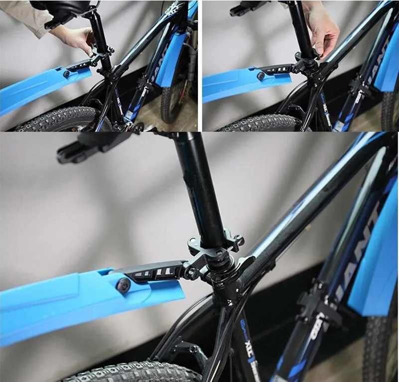 Высокоэластичные велосипедные Крылья Велоспорт MTB быстросъемный передний задний дорожный горный велосипедный брызговик Набор велосипедных частей