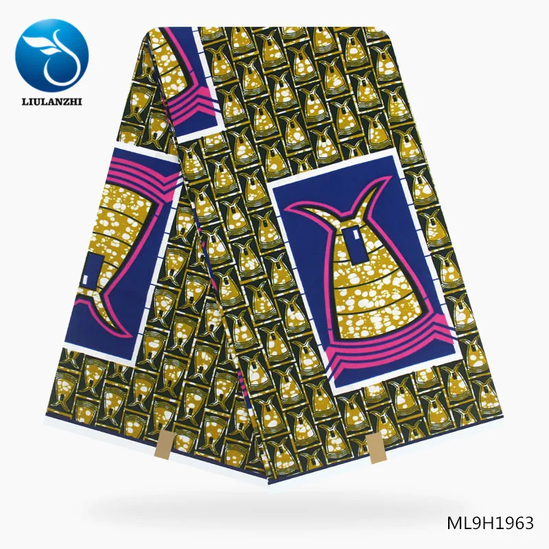 LIULANZHI хлопковая восковая ткань s новейший стиль нигерийская настоящая восковая ткань для платья 6 ярдов vertiable восковая ткань ML9H1950-ML9H1969